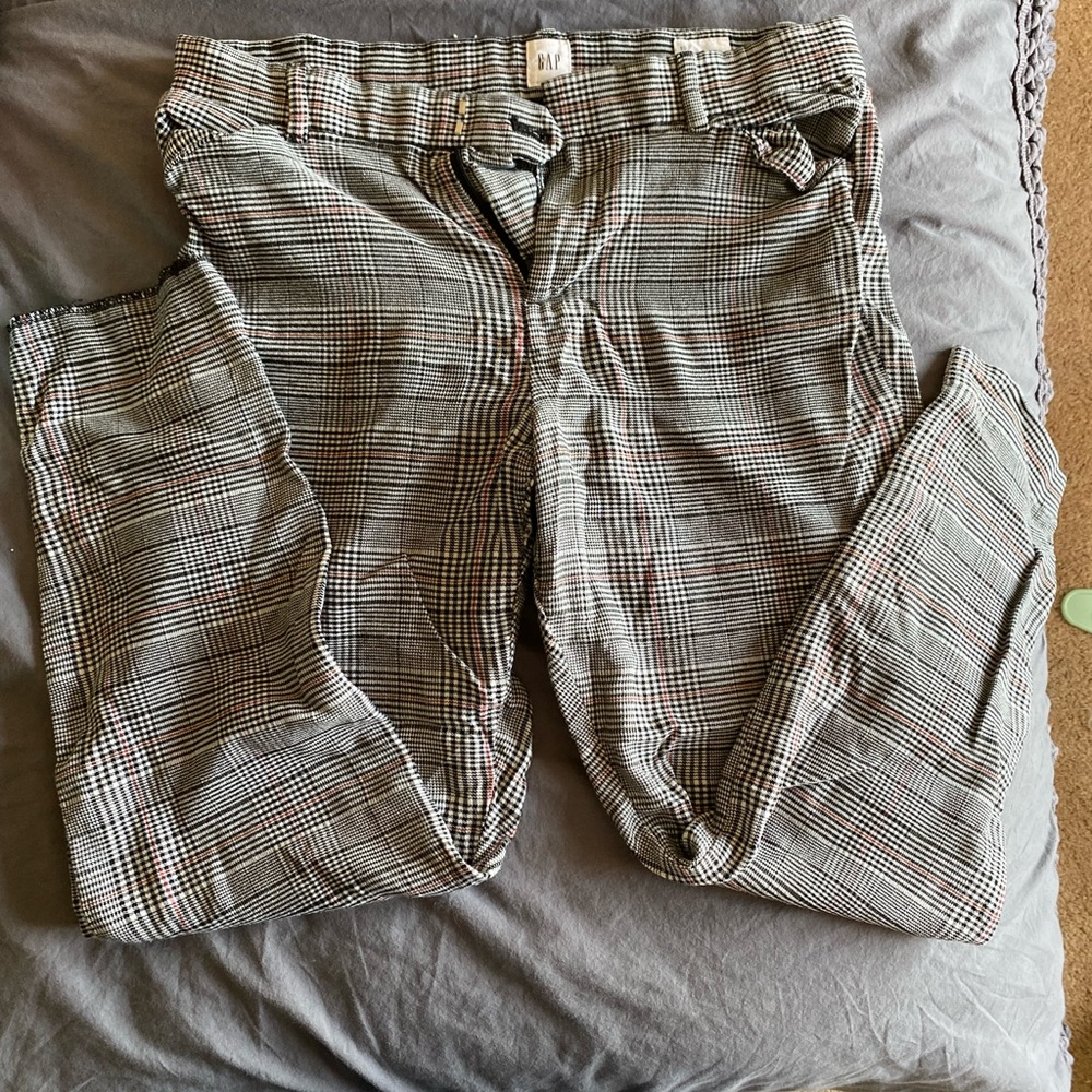Gap Plaid Skinny Pants